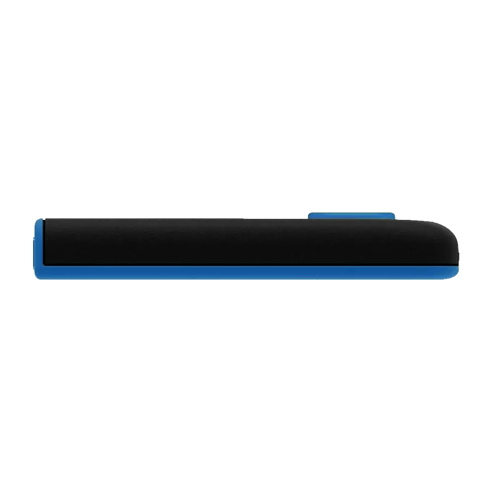 Memoria Flash Adata Uv128 64gb Usb 3.0 Negro Con Azul (Auv128-64g-Rbe)