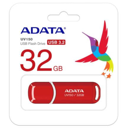 Memoria Flash Adata Uv150 32gb Usb 3.1 Rojo (Auv150-32g-Rrd)
