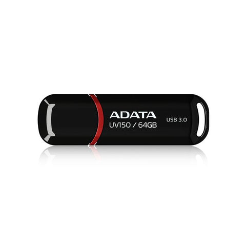 Memoria Flash Adata Uv150 64gb Usb 3.1 Negro (Auv150-64g-Rbk)