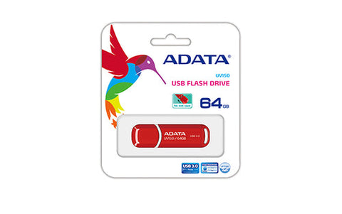 Memoria Flash Adata Uv150 64gb Usb 3.1 Rojo (Auv150-64g-Rrd)