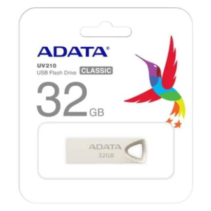 Memoria Flash Adata Uv210 32gb Metálica (Auv210-32g-Rgd)