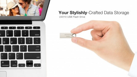 Memoria Flash Adata Uv210 64gb Usb 2.0 Dorado Metálico Auv210-64g-Rgd