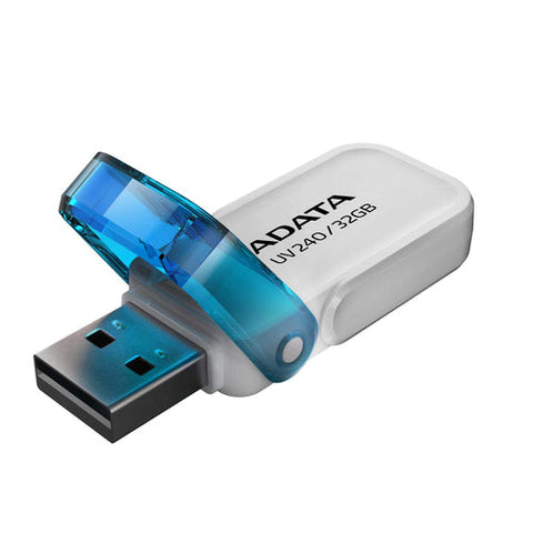 Memoria Flash Adata Uv240 32gb Blanco 2.0 (Auv240-32g-Rwh)