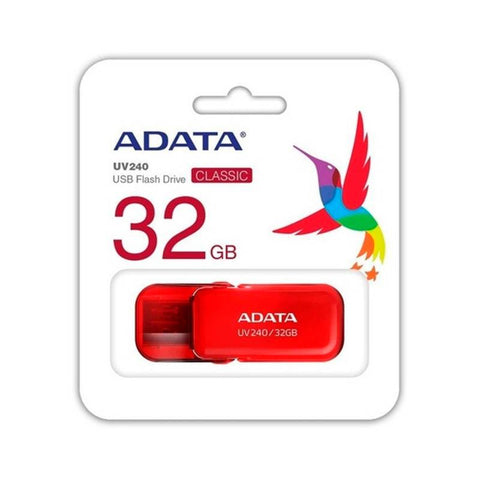 Memoria Flash Adata Uv240 32gb Rojo 2.0 (Auv240-32g-Rrd)