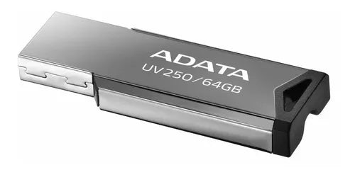 Memoria Flash Adata Uv250 64gb Usb 2.0 Plata (Auv250-64g-Rbk)