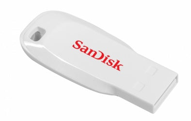 Memoria Flash Sandisk Cruzer Blade 16gb Blanca 2.0 (Sdcz50c-016g-B35w)