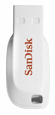 Memoria Flash Sandisk Cruzer Blade 16gb Blanca 2.0 (Sdcz50c-016g-B35w)