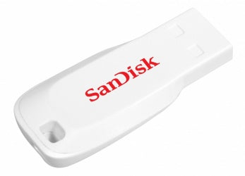 Memoria Flash Sandisk Cruzer Blade 16gb Blanca 2.0 (Sdcz50c-016g-B35w)
