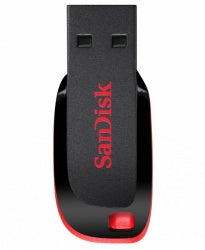 Memoria Flash Sandisk Cruzer Blade 64gb Negro 2.0 (Sdcz50-064g-B35)