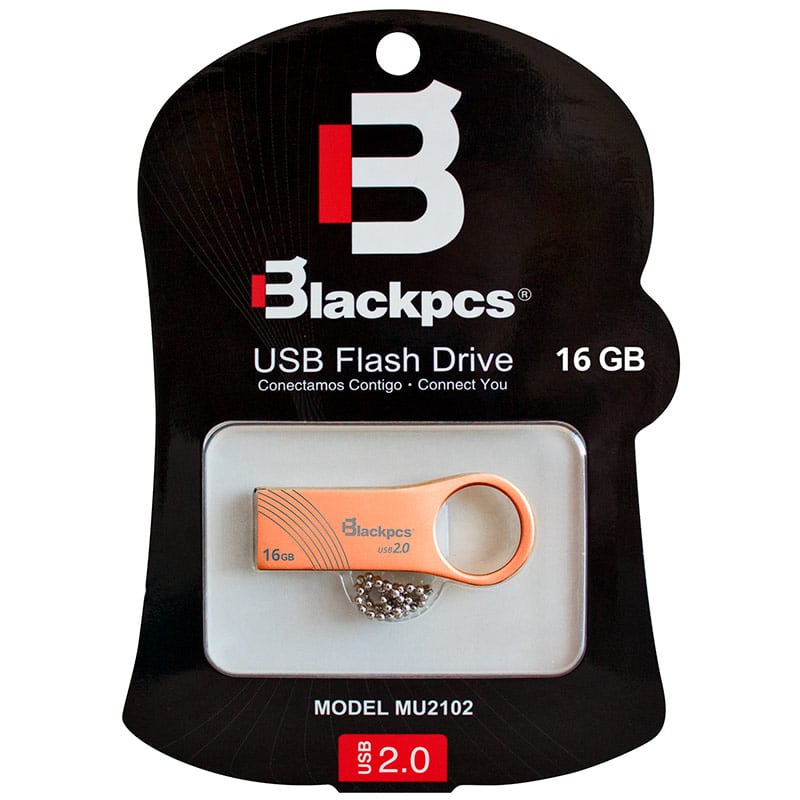 Memoria Flash Usb Blackpcs 2102 16gb Cobre Metalica (Mu2102rg-16)