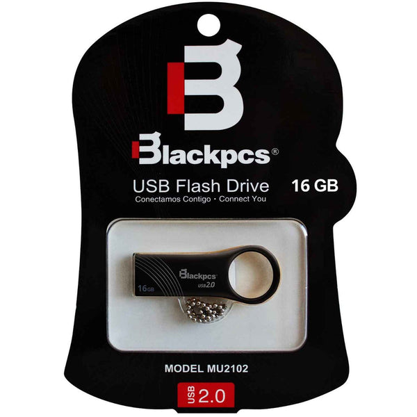 Memoria Flash Usb Blackpcs 2102 16gb Negr Piano Metalica(Mu2102pbl-16)