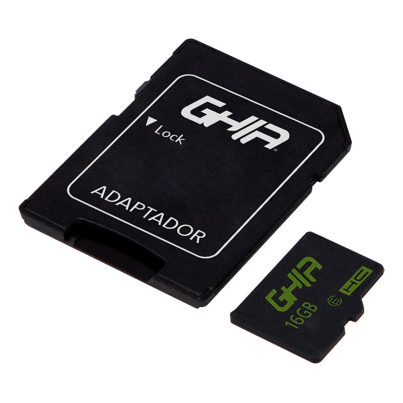 Memoria Ghia 16gb Tipo Micro Sd Clase 10 Con Adaptador