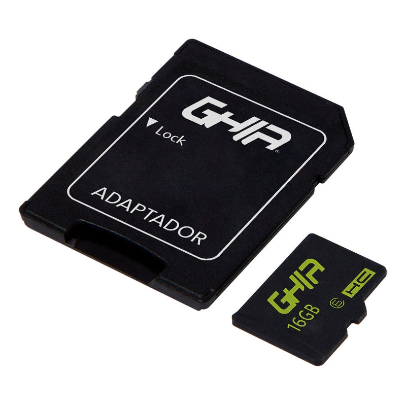 Memoria Ghia 16gb Tipo Micro Sd Clase 6 Con Adaptador