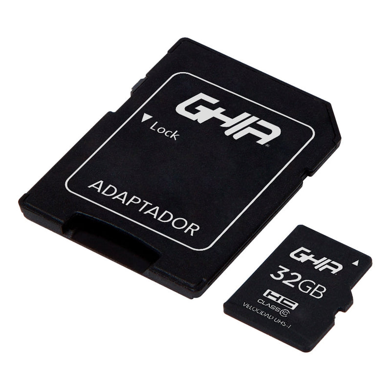 Memoria Ghia 32gb Tipo Micro Sd Clase 10 Con Adaptador