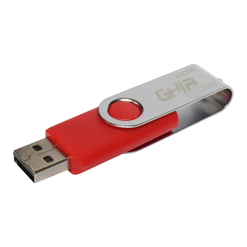 Memoria Ghia Usb 32gb Usb 2.0 Compatible Con Android, Windows, Mac Color Rojo, Azul, Negro