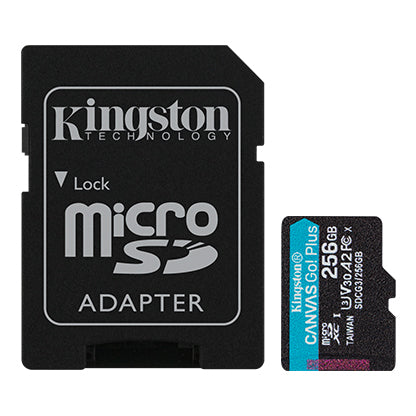 Memoria Kingston Micro Sdxc Canvas Go Plus 170r A2 U3 V30 (Sdcg3/256gb)