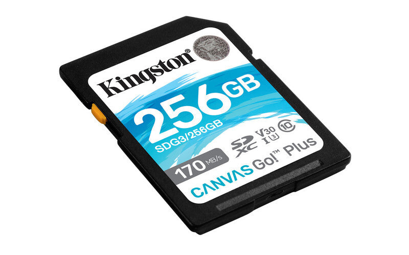 Memoria kingston sdxc canvas go! Plus 170rc10 uhs-i u3 v30 (sdg3/256gb)