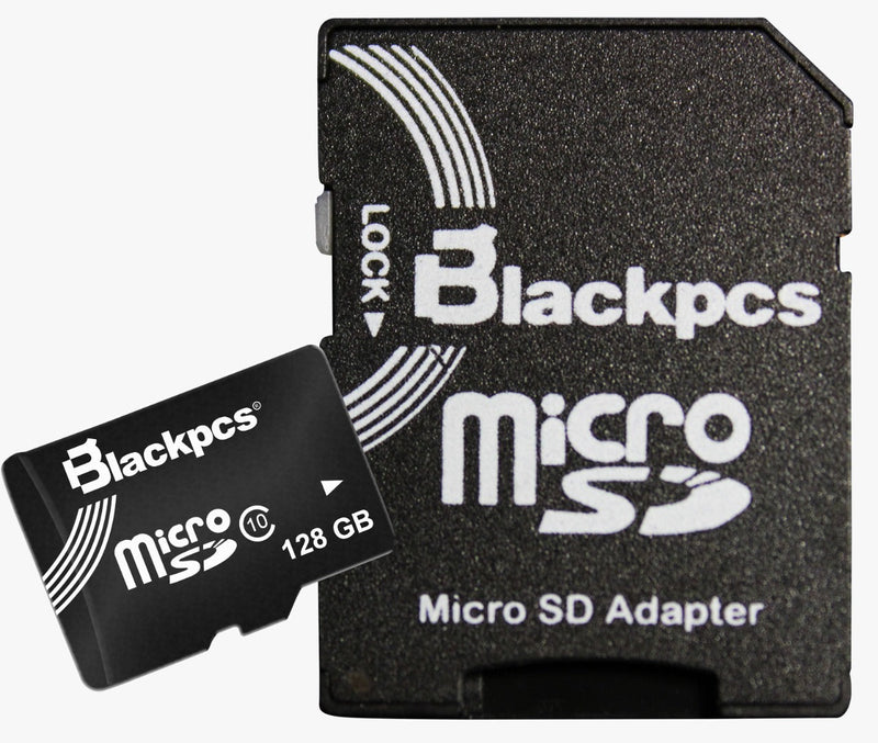 Memoria Micro Sd Blackpcs Cl10 128gb Con Adaptador (Mm10101a-128)