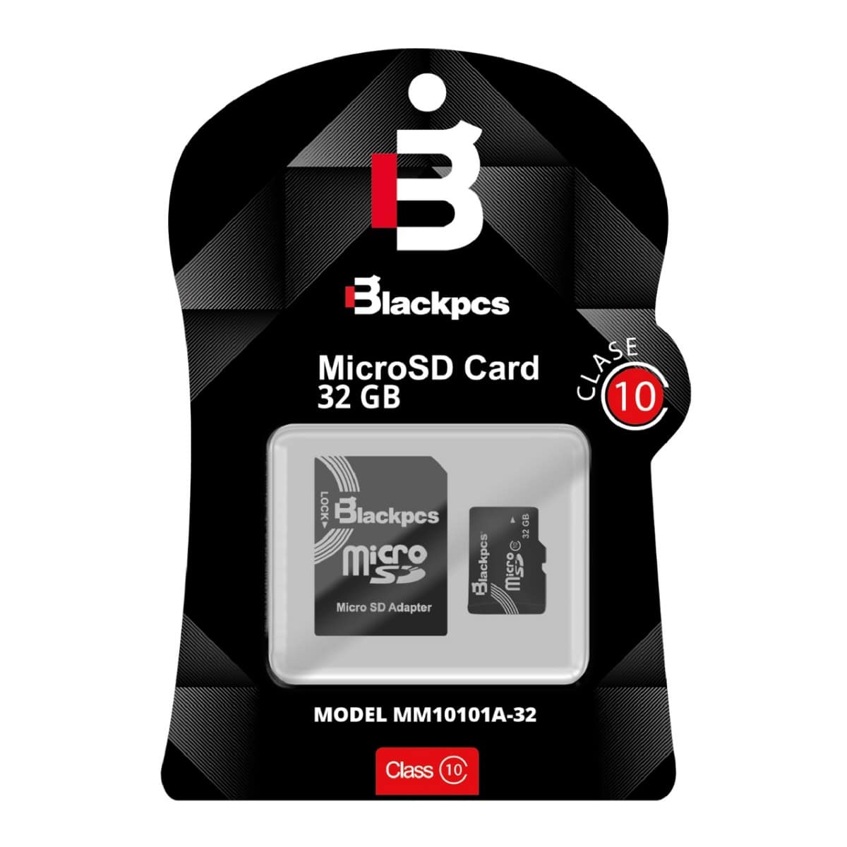 Memoria Micro Sd Blackpcs Cl10 32Gb Con Adaptador (Mm10101A-32)