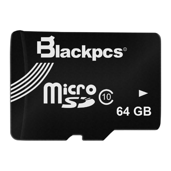 Memoria Micro Sd Blackpcs Cl10 64gb Con Adaptador (Mm10101a-64)