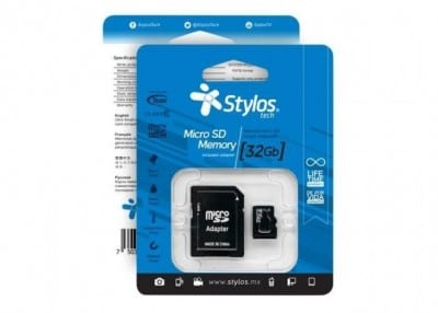 Memoria Micro Sd Stylos 32 Gb C/A Clase 10 (Stms321b)