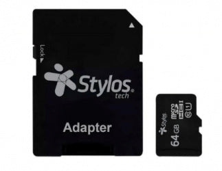 Memoria Micro Sd Stylos 64 Gb Uhs1 Con Adaptador (Stmsda3b)