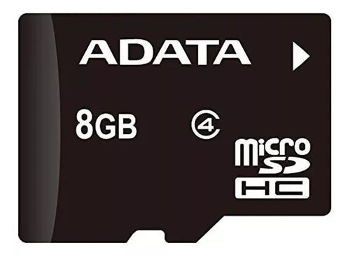 Memoria Micro Sdhc Adata 8gb Cl4 Con Adaptador (Ausdh8gcl4-Ra1)