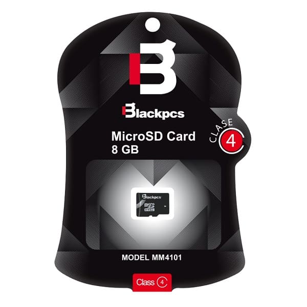 Memoria Micro Sdhc Blackpcs 8gb Clase 4 (Mm4101-8gb)