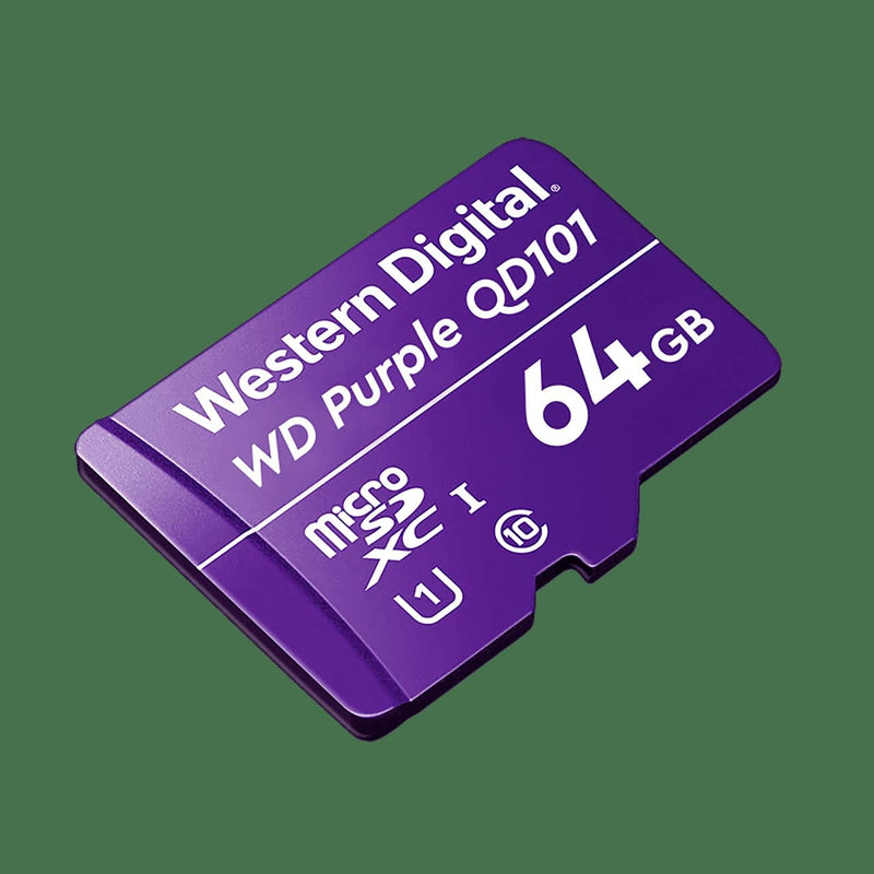 Memoria Western Digital Micro Sdxc 64gb Wd Purple Sd Qd101 - para Videovigilancia (WDD064G1P0C)