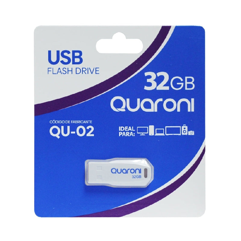 Memoria Quaroni 32gb Usb Plastica Usb 2.0 Compatible Con Android, Windows, Mac