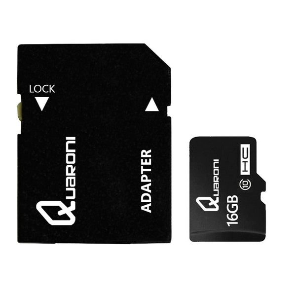 Memoria Quaroni Micro Sdhc 16gb Clase 10 Con Adaptador