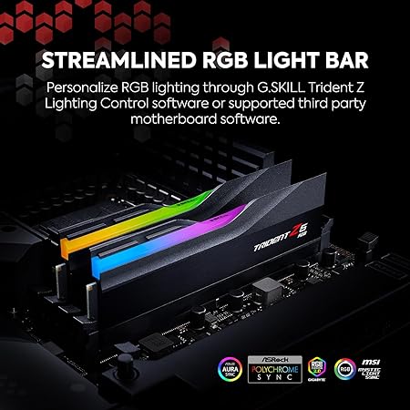 Memoria Ram Gskill Ddr5 5600 Mt/S 2 X 32Gb Trident Z5 Rgb Black
