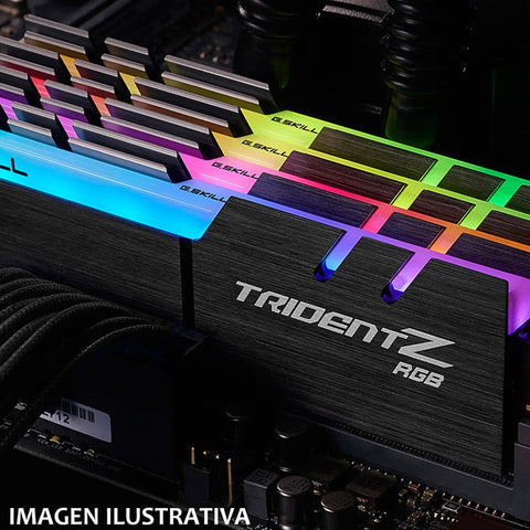 Memoria Ram Gskill Tridentz Rgb Ddr4 4000mhz 16gb 2x8 F4-4000c18d-16gtzrb