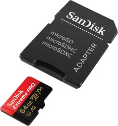 Memoria Sandisk Micro Sd Extreme Pro 64gb V30 A2 (Sdsqxcy-064g-Gn6ma)