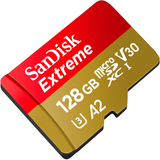 Memoria Sandisk Micro Sdhc Extreme 128gb A2 V30 U3 (Sdsqxaa-128g-Gn6ma