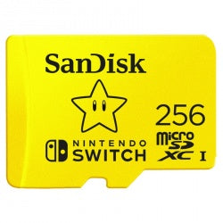Memoria Sandisk Micro Sdxc Nintendo Switch 256gb (Sdsqxao-256g-Gnczn)