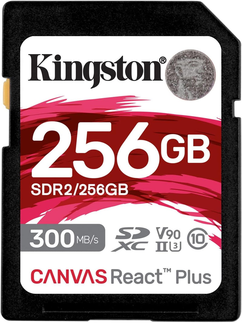 Memoria Sd Kingston Sdxc Canvas React Plus 300r Uhs-Ii V90 (Sdr/256gb)