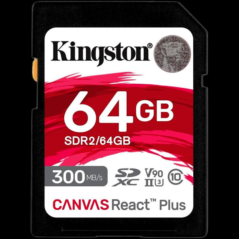 Memoria Sd Kingston Sdxc Canvas React Plus 300R Uhs-Ii V90  (Sdr2/64Gb)