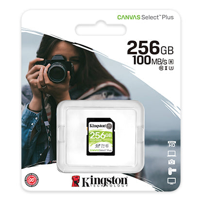 Memoria Sd Kingston Sdxc Canvas Select 100r Cl10 Uhs-I V30 (Sds2/256gb