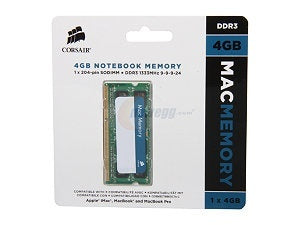 Memoria Sodimm Ddr3 Corsair 4gb 1333mhz( Cmsa4gx3m1a1333c9) Apple