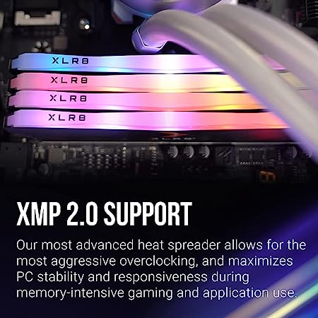 Memoria Udimm Ddr4 Pny Xlr8 Gaming Epic-X Rgb 16gb 3200mhz Black