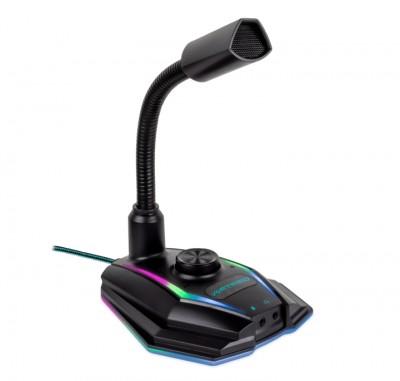 Microfono Gaming Con Luz Led Rgb Vortred By Perfect Choice Negro
