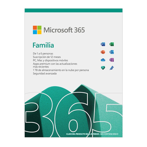 Microsoft 365 Family- Lic Fpp- 6 Usr- Lic Fpp-Domestico(6gq-01604)