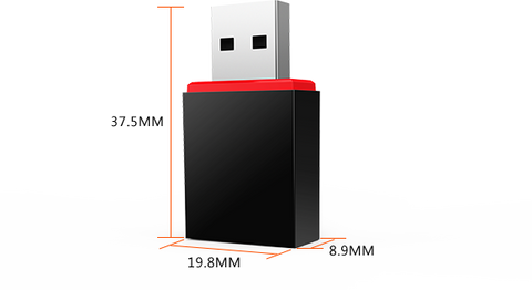 Adaptador Mini de Red U3 Tenda USB N 300Mbps