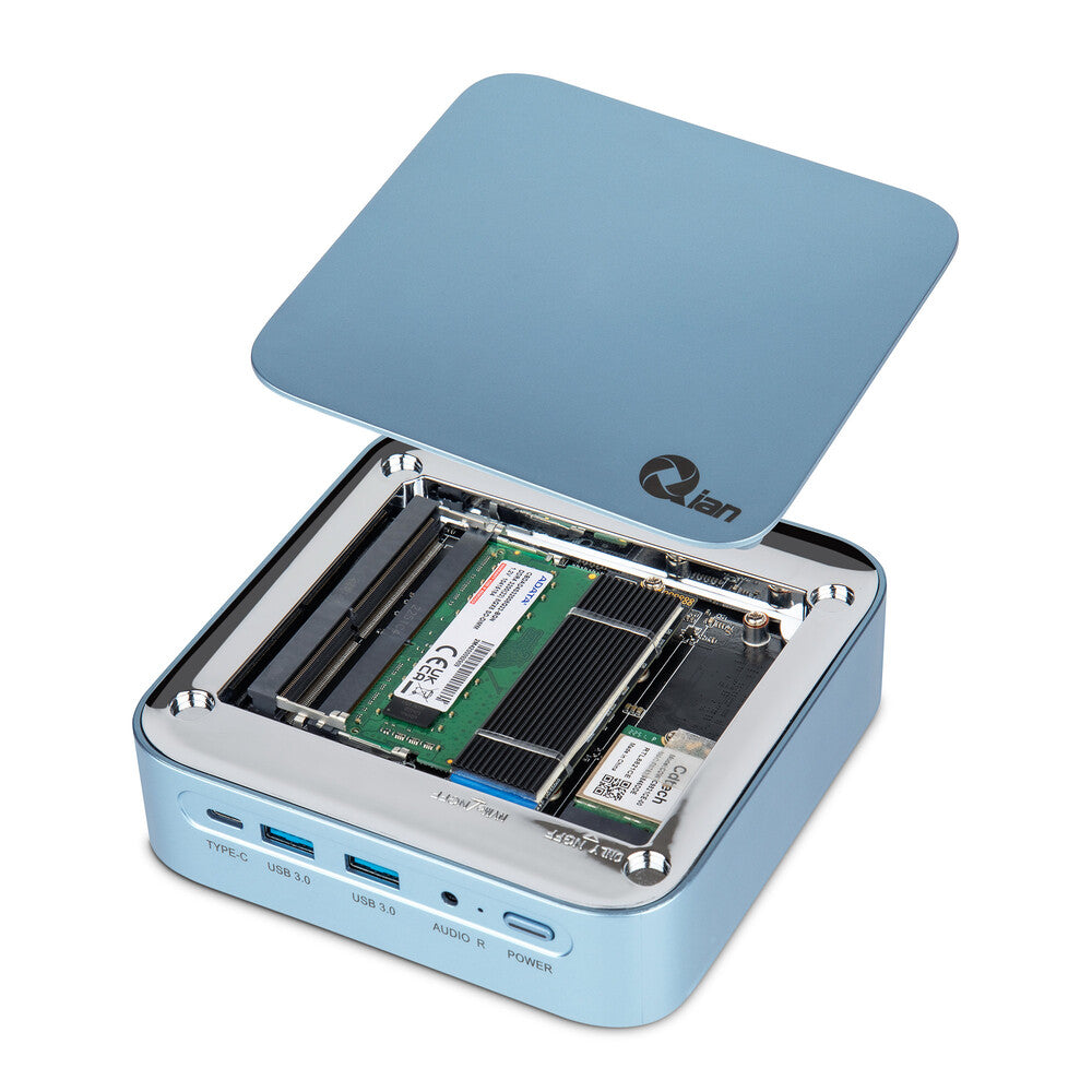 Mini Pc Qian Intel I3, Ram Ddr4 3200 Mhz 8gb, Almacenamiento Ssd Nvme 128gb, Windows 11 Pro, Wifi 5