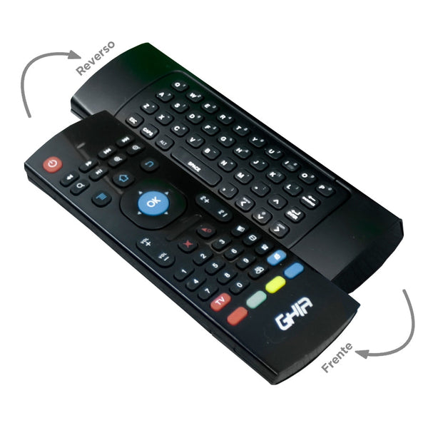 Mini Teclado Inalambrico Compacto Ghia Con Air Mouse Y Control Remoto Ir Para Smart Tv Y Tv Box