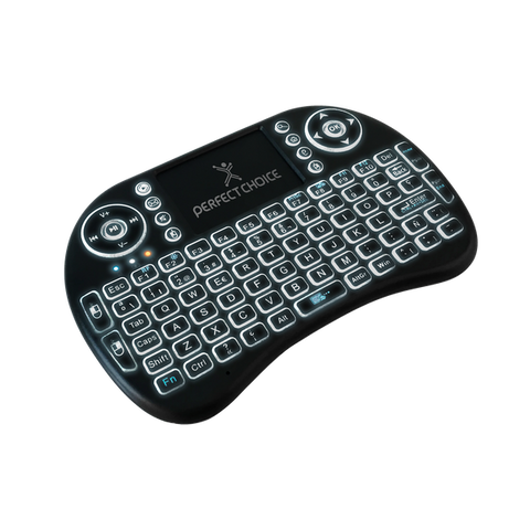 Mini Teclado Inalambrico De Entretenimiento P/Smart Tv Perfect Choice Negro
