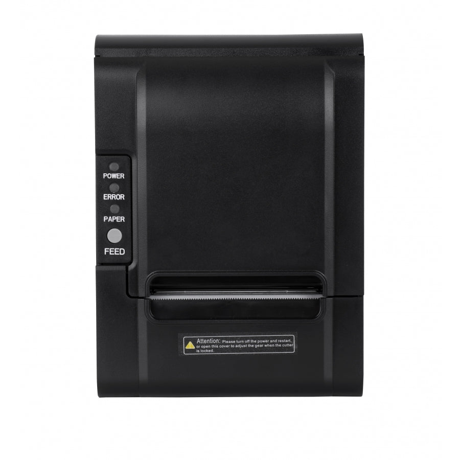 Miniprinter Techzone Tzbe102, Termica, 80 Mm,Vel 250 Mm/S, 203 Dpi, Usb, Serial, Rj45, Rj11, Corte Automatico, 1 Año De Garantia
