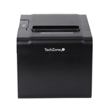 Miniprinter Techzone Tzbe102, Termica, 80 Mm,Vel 250 Mm/S, 203 Dpi, Usb, Serial, Rj45, Rj11, Corte Automatico, 1 Año De Garantia
