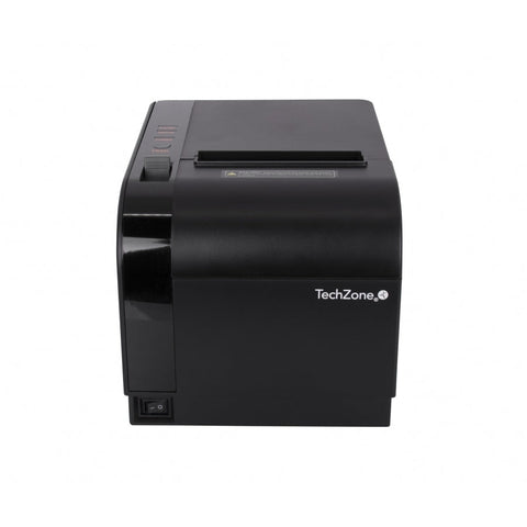 Miniprinter Techzone Tzbe301, Termica, 80 Mm, Vel 300 Mm/S, 576 Dpi, Usb, Serial, Rj45, Rj11, Cortador Automatico, 1 Año De Garantia